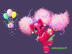 Size: 1213x911 | Tagged: safe, artist:dragonae, pinkie pie, earth pony, pony, g4, clothes, leg warmers, redesign, unshorn fetlocks