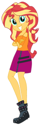 Size: 2549x8000 | Tagged: safe, artist:chrismc373, sunset shimmer, human, equestria girls, g4, simple background, solo, transparent background