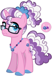 Size: 2693x3918 | Tagged: safe, artist:strawberry-spritz, oc, oc only, oc:quartz quest, pony, unicorn, base used, female, glasses, high res, horn, mare, offspring, parent:pinkie pie, parent:shining armor, parents:shiningpie, scrunchy face, simple background, solo, transparent background, unicorn oc
