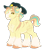 Size: 1024x1229 | Tagged: safe, artist:azure-art-wave, oc, oc only, earth pony, pony, earth pony oc, hat, magical lesbian spawn, male, offspring, parent:applejack, parent:coloratura, parents:rarajack, scar, simple background, solo, stallion, transparent background