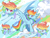 Size: 2160x1620 | Tagged: safe, artist:lendftcn, rainbow dash, pegasus, pony, g4, female, mare, solo, spread wings, wings