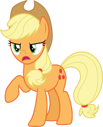 Size: 3000x3694 | Tagged: safe, artist:cloudy glow, applejack, g4, horse play, .ai available, high res, simple background, solo, transparent background, vector
