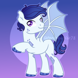 Size: 2050x2050 | Tagged: safe, artist:pen-art78, oc, oc only, dracony, dragon, hybrid, dracony oc, gradient background, high res, magical lesbian spawn, offspring, parent:princess ember, parent:rarity, parents:emberity, solo