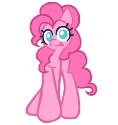 Size: 1440x1518 | Tagged: safe, artist:partyponypower, pinkie pie, earth pony, pony, g4, looking at you, simple background, solo, standing, white background