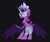 Size: 1000x849 | Tagged: safe, artist:partyponypower, twilight sparkle, alicorn, pony, equestria girls, g4, black background, butt, looking at you, looking back, looking back at you, midnight sparkle, plot, simple background, solo, standing