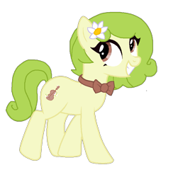 Size: 791x810 | Tagged: safe, artist:alt_tab, oc, oc only, oc:primrose melody, earth pony, pony, base used, earth pony oc, flower, flower in hair, simple background, solo, transparent background