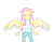 Size: 1267x985 | Tagged: safe, artist:navy-pon, fluttershy, pegasus, anthro, g4, angry, clothes, floppy ears, looking at you, simple background, solo, spread wings, white background, wings