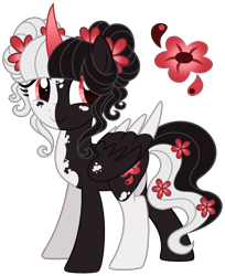 Size: 2178x2671 | Tagged: safe, artist:strawberry-spritz, oc, oc only, alicorn, pony, alicorn oc, base used, female, high res, horn, mare, offspring, parent:fluttershy, parent:king sombra, parents:sombrashy, simple background, solo, transparent background, wings