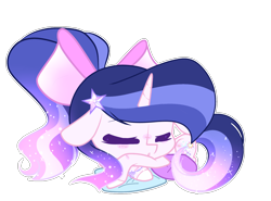 Size: 1944x1440 | Tagged: safe, artist:harmonyvitality-yt, oc, oc only, pony, unicorn, base used, bow, female, hair bow, horn, mare, simple background, sleeping, solo, transparent background, unicorn oc