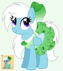 Size: 1738x1958 | Tagged: safe, artist:feather_bloom, oc, oc:feather bloom(fb), oc:feather_bloom, pegasus, pony, pony town, g4, bow, clothes, dress, pegasus oc, simple background