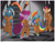 Size: 1280x971 | Tagged: safe, artist:parassaux, pinkie pie, princess ember, rainbow dash, smolder, dragon, anthro, g4, clothes, commissioner:land24, cuffs, dragoness, dungeon, female, jumpsuit, never doubt rainbowdash69's involvement, prison outfit, prisoner ember, prisoner pp, prisoner rd, prisoner smolder, shackles