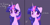 Size: 4700x2319 | Tagged: safe, artist:jsunlight, twilight sparkle, alicorn, pony, g4, 2 panel comic, blushing, bronybait, comic, floppy ears, simple background, solo, text, twilight sparkle (alicorn)