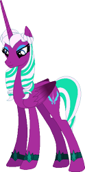 Size: 292x588 | Tagged: safe, artist:malinraf1615, artist:selenaede, artist:victorfazbear, opaline arcana, alicorn, pony, g4, g5, spoiler:g5, base used, eyeshadow, folded wings, g5 to g4, generation leap, makeup, simple background, smiling, transparent background, wings