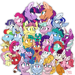 Size: 2000x2000 | Tagged: safe, artist:caprania, alphabittle blossomforth, applejack, argyle starshine, dahlia, fluttershy, hitch trailblazer, izzy moonbow, jazz hooves, misty brightdawn, opaline arcana, phyllis cloverleaf, pinkie pie, pipp petals, posey bloom, queen haven, rainbow dash, rarity, rocky riff, sparky sparkeroni, sprout cloverleaf, sunny starscout, twilight sparkle, windy, zipp storm, zoom zephyrwing, oc, oc:nova stargazer, alicorn, dragon, earth pony, pegasus, pony, unicorn, g4, g5, the last problem, spoiler:g5, baby, baby dragon, crossed horns, female, group, guardsmare, high res, horn, horns are touching, male, mane five, mane seven (g5), mane six, mane six (g5), mare, older, older applejack, older fluttershy, older pinkie pie, older rainbow dash, older rarity, older twilight, older twilight sparkle (alicorn), one of these things is not like the others, pegasus royal guard, princess twilight 2.0, race swap, royal guard, self paradox, self ponidox, simple background, stallion, sunnycorn, transparent background, twilight sparkle (alicorn)