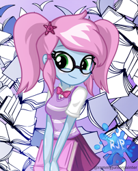 Size: 2015x2490 | Tagged: safe, artist:rjp.rammy, oc, oc:stardust, human, equestria girls, g4, female, glasses, high res, solo, sweater vest