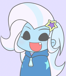 Size: 1561x1806 | Tagged: safe, artist:batipin, trixie, human, equestria girls, g4, chibi, female, no nose, open mouth, solo