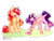 Size: 2828x2121 | Tagged: safe, artist:prettyshinegp, oc, oc only, pegasus, pony, unicorn, clothes, duo, female, high res, horn, mare, pegasus oc, simple background, transparent background, unicorn oc, wings