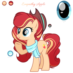 Size: 2048x2048 | Tagged: safe, artist:harmonyvitality-yt, oc, oc only, earth pony, pony, g4, base used, clothes, earth pony oc, eyelashes, female, hat, high res, mare, offspring, parent:applejack, parent:caramel, parents:carajack, raised hoof, scarf, simple background, smiling, solo, transparent background, underhoof