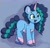 Size: 1794x1736 | Tagged: safe, artist:taurson, misty brightdawn, pony, unicorn, g5, butt, butt freckles, coat markings, curly mane, curly tail, cute, daaaaaaaaaaaw, eyebrows, eyebrows visible through hair, female, freckles, happy, mare, mistybetes, mistybutt, open mouth, open smile, signature, smiling, socks (coat markings), solo, tail, unshorn fetlocks