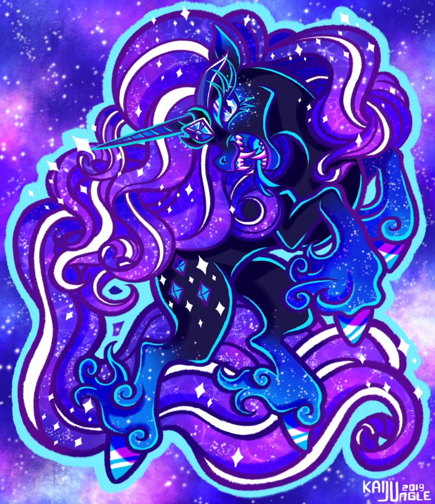Mlp Menancing #3066620 - safe, artist:kaijujungle, idw, nightmare rarity, pony ...