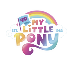 Size: 1696x1476 | Tagged: safe, g5, official, 40th anniversary, my little pony logo, no pony, simple background, white background