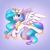 Size: 2480x2480 | Tagged: safe, artist:dandy, princess celestia, alicorn, pony, g4, :3, chest fluff, concave belly, crown, cute, cutelestia, ear fluff, eye clipping through hair, eyebrows, eyebrows visible through hair, female, flying, high res, hoof shoes, horn, jewelry, looking at you, open mouth, open smile, regalia, signature, simple background, smiling, smiling at you, solo, spread wings, wings