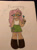 Size: 1280x1707 | Tagged: safe, artist:stardust0088, fluttershy, butterfly, human, equestria girls, g4, band-aid, boots, bracelet, eye clipping through hair, female, freckles, freckleshy, hairclip, jewelry, marker, moderate dark skin, no pupils, painted nails, shoes, solo, traditional art