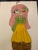 Size: 3024x4032 | Tagged: safe, artist:stardust0088, fluttershy, human, g4, clothes, colored pupils, cowlick, dress, ear piercing, earring, eye clipping through hair, female, hair covering face, hairclip, humanized, jewelry, marker, moderate dark skin, one eye closed, piercing, solo, sweater, sweatershy, traditional art, wink