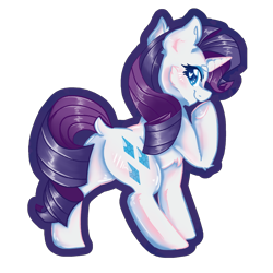 Size: 2000x2000 | Tagged: safe, artist:dankpegasista, derpibooru exclusive, rarity, pony, unicorn, g4, blue eyes, blushing, chest fluff, cute, ear fluff, heart, heart eyes, high res, highlights, long mane, looking at you, png, raised hoof, raribetes, rear view, shading, shiny mane, simple background, smiling, solo, transparent background