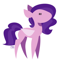 Size: 1050x1050 | Tagged: safe, artist:caprania, pipp petals, pegasus, pony, g5, beady eyes, missing accessory, pointy legs, simple background, solo, vector, white background