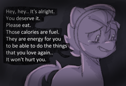 Size: 970x660 | Tagged: safe, anonymous artist, hitch trailblazer, earth pony, pony, series:anorexic sunny, g5, anorexia, crying, implied sunny starscout, male, solo, stallion, tears of joy