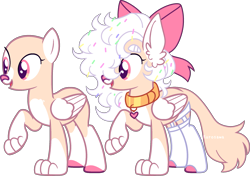 Size: 2307x1621 | Tagged: safe, artist:kurosawakuro, oc, oc only, cat, cat pony, original species, pony, base used, bow, cat tail, clothes, coat markings, collar, colored hooves, ear fluff, female, folded wings, hair bow, pink eyes, raised paw, simple background, socks (coat markings), solo, stockings, tail, thick eyebrows, thigh highs, transparent background, wings