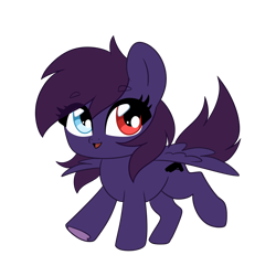 Size: 2048x2048 | Tagged: safe, oc, oc only, oc:pestyskillengton, pegasus, pony, chibi, cute, female, heterochromia, high res, open mouth, simple background, solo, transparent background