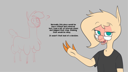Size: 1978x1113 | Tagged: safe, artist:hitsuji, paprika (tfh), oc, oc:shio (hitsuji), alpaca, anthro, them's fightin' herds, cloven hooves, community related, duo, glasses, simple background, sketch, tfh oc