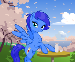 Size: 990x815 | Tagged: safe, artist:choedan-kal, oc, oc:misty morning, pegasus, pony, female, mare, solo