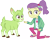 Size: 3840x3000 | Tagged: safe, artist:cloudy glow, lily pad (g4), goat, human, equestria girls, equestria girls specials, g4, my little pony equestria girls: better together, my little pony equestria girls: spring breakdown, .ai available, amazing technicolor wildlife, butt, cute, female, high res, plot, simple background, solo, transparent background, vector