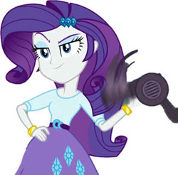 Size: 300x295 | Tagged: safe, artist:movieliker236, edit, edited screencap, screencap, rarity, human, dance magic, equestria girls, equestria girls series, equestria girls specials, g4, female, hair dryer, not a vector, simple background, solo, white background