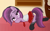 Size: 3200x2000 | Tagged: safe, artist:chomakony, oc, oc only, oc:ruby geminis, earth pony, pony, bed, bedroom eyes, clothes, earth pony oc, eyebrows, female, grin, hat, high res, looking at you, lying down, mare, on bed, prone, school uniform, show accurate, skirt, smiling, smiling at you, socks, solo