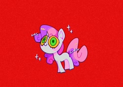 Size: 1131x800 | Tagged: safe, artist:opossum-stuff, sweetie belle, pony, unicorn, g4, colored sclera, female, filly, foal