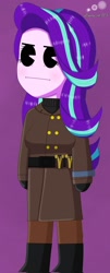 Size: 827x2048 | Tagged: safe, artist:lemonzat115, starlight glimmer, human, equestria girls, g4, clothes, female, military uniform, solo, soviet union, stalin glimmer, uniform