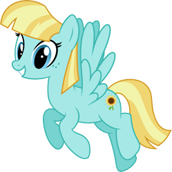 Size: 2989x3000 | Tagged: safe, artist:starryshineviolet, helia, pegasus, pony, g4, hurricane fluttershy, female, flying, high res, looking at you, mare, simple background, smiling, smiling at you, solo, transparent background, vector