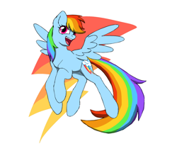 Size: 880x724 | Tagged: safe, artist:solixy406, rainbow dash, pegasus, pony, g4, simple background, solo, white background