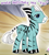 Size: 659x738 | Tagged: safe, gameloft, maji, zebra, g4, my little pony: magic princess, cloven hooves, cropped, english, male, meme, mobile game, solo, stallion, text, wow! glimmer