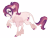 Size: 3412x2600 | Tagged: safe, artist:gigason, oc, oc only, oc:sparkling rose, earth pony, pony, female, high res, magical lesbian spawn, mare, offspring, parent:fleur-de-lis, parent:roseluck, parents:fleur-de-rose, simple background, solo, transparent background