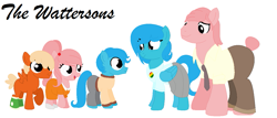 Size: 1165x499 | Tagged: safe, artist:harmonicdreemur1308, pegasus, pony, base used, clothes, colt, darwin watterson, female, filly, foal, gumball watterson, male, mare, nicole watterson, ponified, simple background, stallion, the amazing world of gumball, white background, wings