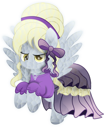 Size: 8544x10404 | Tagged: safe, artist:php178, artist:styroponyworks, derpy hooves, crystal pony, pegasus, pony, g4, my little pony: the movie, .svg available, absurd resolution, alternate hairstyle, alternate tailstyle, amber eyes, bow, clothes, colored pupils, crystalline, crystallized, crystallized pony, curly hair, curly mane, cute, cute face, cute smile, derp, derpabetes, dress, female, flying, frills, frilly dress, glowing, golden eyes, hair bow, hair bun, hairband, hoof heart, inkscape, inspired by a featured image, inspired by another artist, jewelry, looking at you, mare, movie accurate, necklace, open mouth, purple, raised hoof, raised leg, ribbon, ribbon tail, see-through, see-through skirt, shiny, simple background, skirt, smiling, smiling at you, solo, spread wings, svg, tail, texture, translucent belly, translucent mane, transparent, transparent background, transparent belly, transparent flesh, transparent mane, transparent wings, triangle, underhoof, vector, wings, yellow eyes