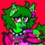 Size: 2000x2000 | Tagged: safe, artist:ponysforyou, oc, oc only, bat pony, pony, bat ears, bat pony oc, clothes, collar, ear fluff, high res, pixel art, red background, simple background, smiling, solo, spiked collar