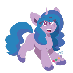 Size: 2000x2000 | Tagged: safe, artist:caprania, izzy moonbow, pony, unicorn, g5, high res, simple background, smiling, solo, transparent background