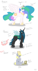 Size: 4000x7500 | Tagged: safe, artist:astrum, derpy hooves, princess celestia, queen chrysalis, alicorn, changeling, changeling queen, pegasus, pony, g4, abstract background, absurd resolution, bag, belly, belly button, burger, burger king, chubby, crown, cup, derp, digital art, drink, drinking, eating, ethereal mane, ethereal tail, food, full body, jewelry, lidded eyes, long tongue, open mouth, profile, regalia, side view, sitting, smiling, spread wings, standing, straw, tail, text, tongue out, wings