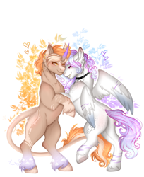 Size: 3465x4252 | Tagged: safe, artist:louyalpha, oc, oc:louyalpha, pegasus, pony, unicorn, horn, pegasus oc, simple background, solo, unicorn oc, white background